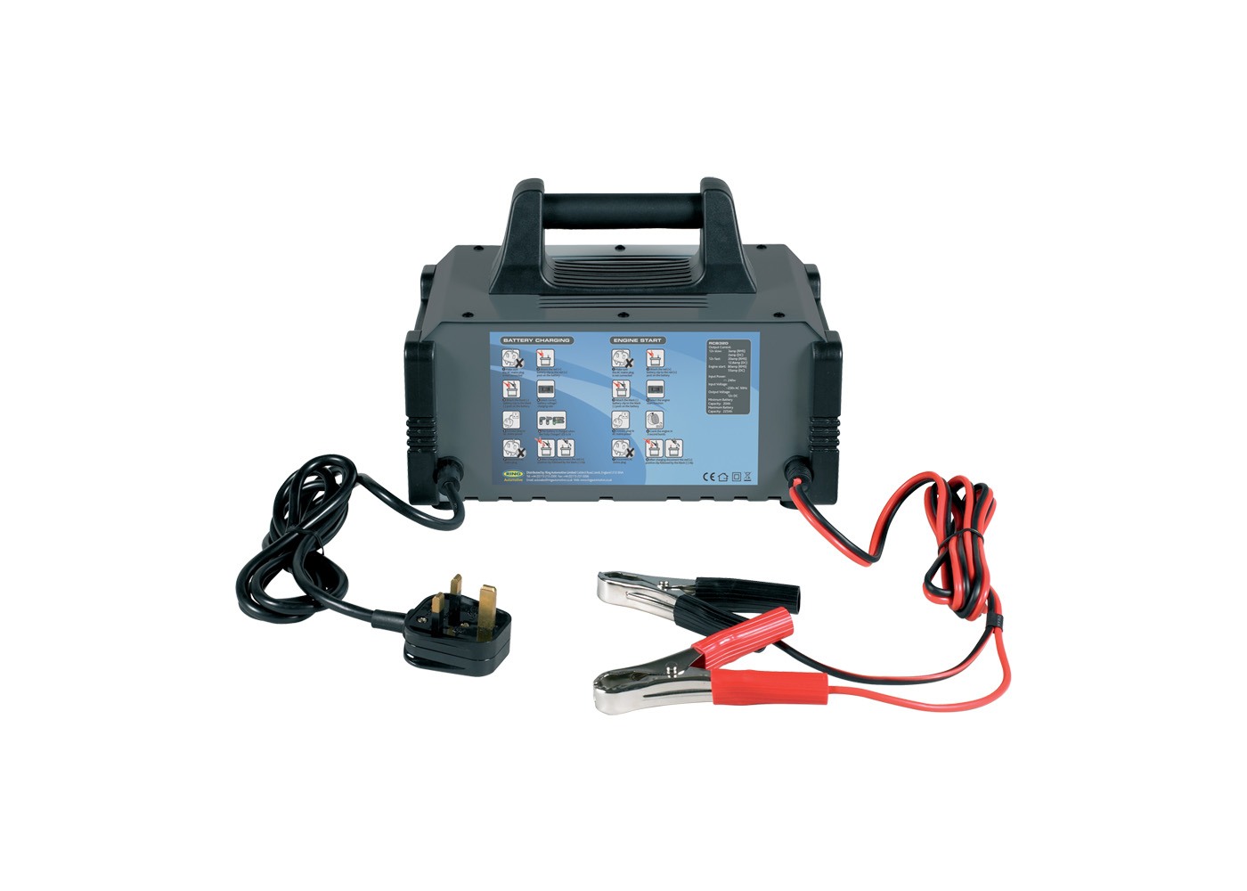 Plug in battery charger on sale and jump starter